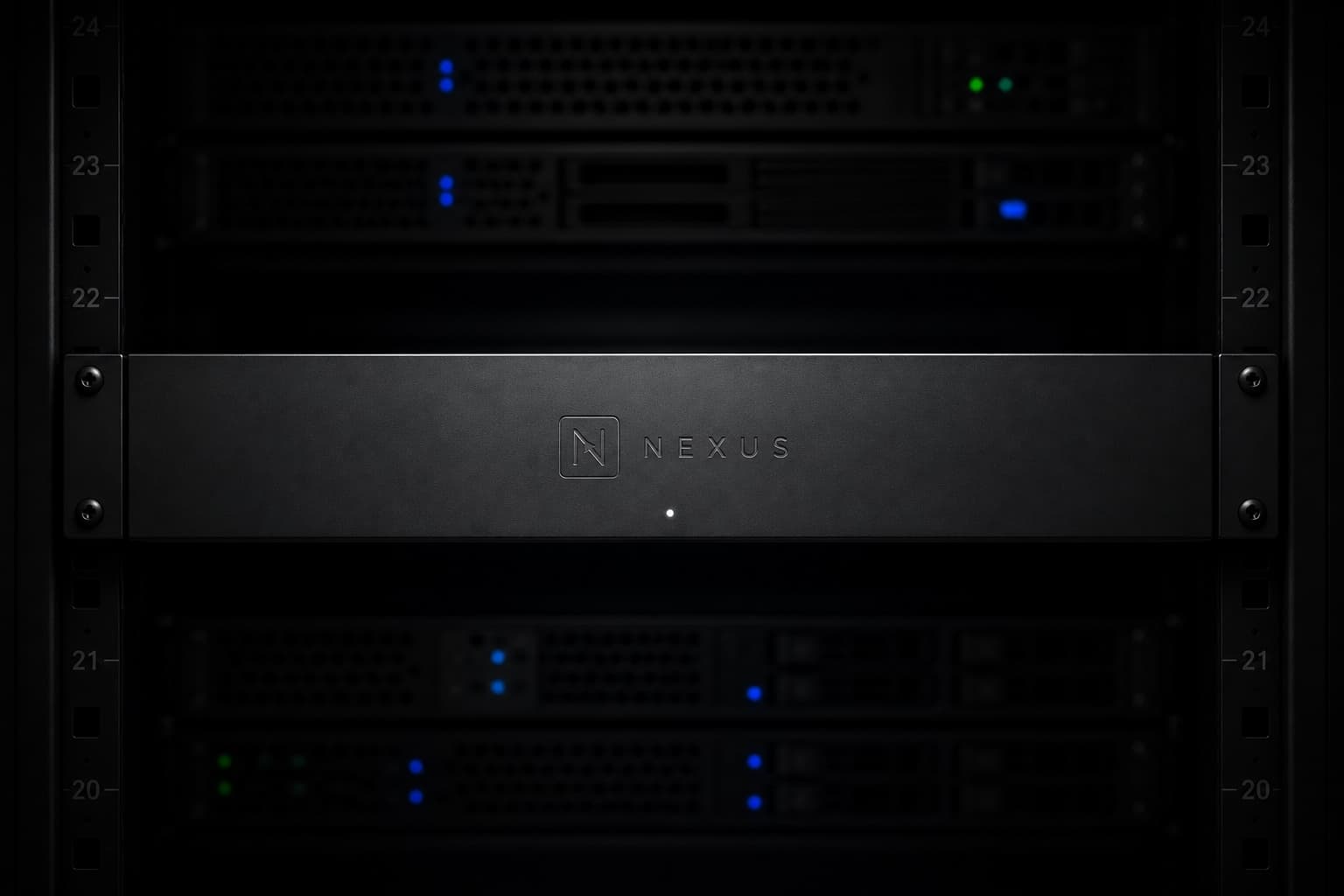 Nexus Rack Appliance installed in an equipment rack