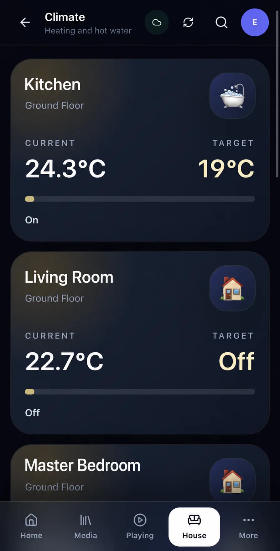 Nexus Climate interface