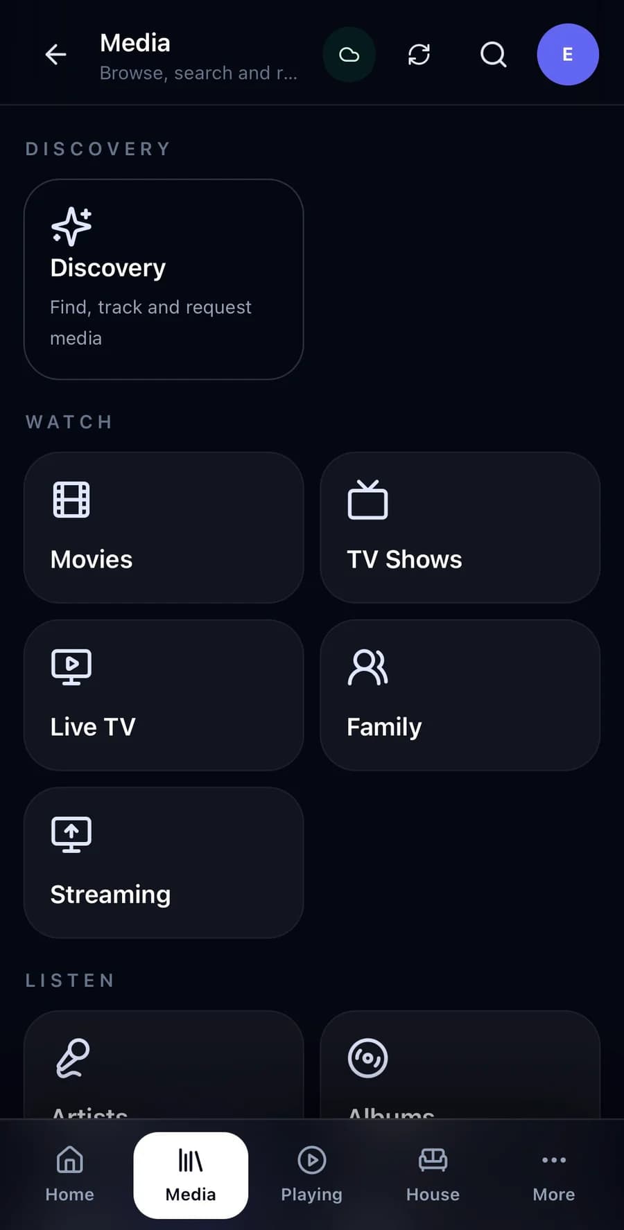 Nexus Media interface