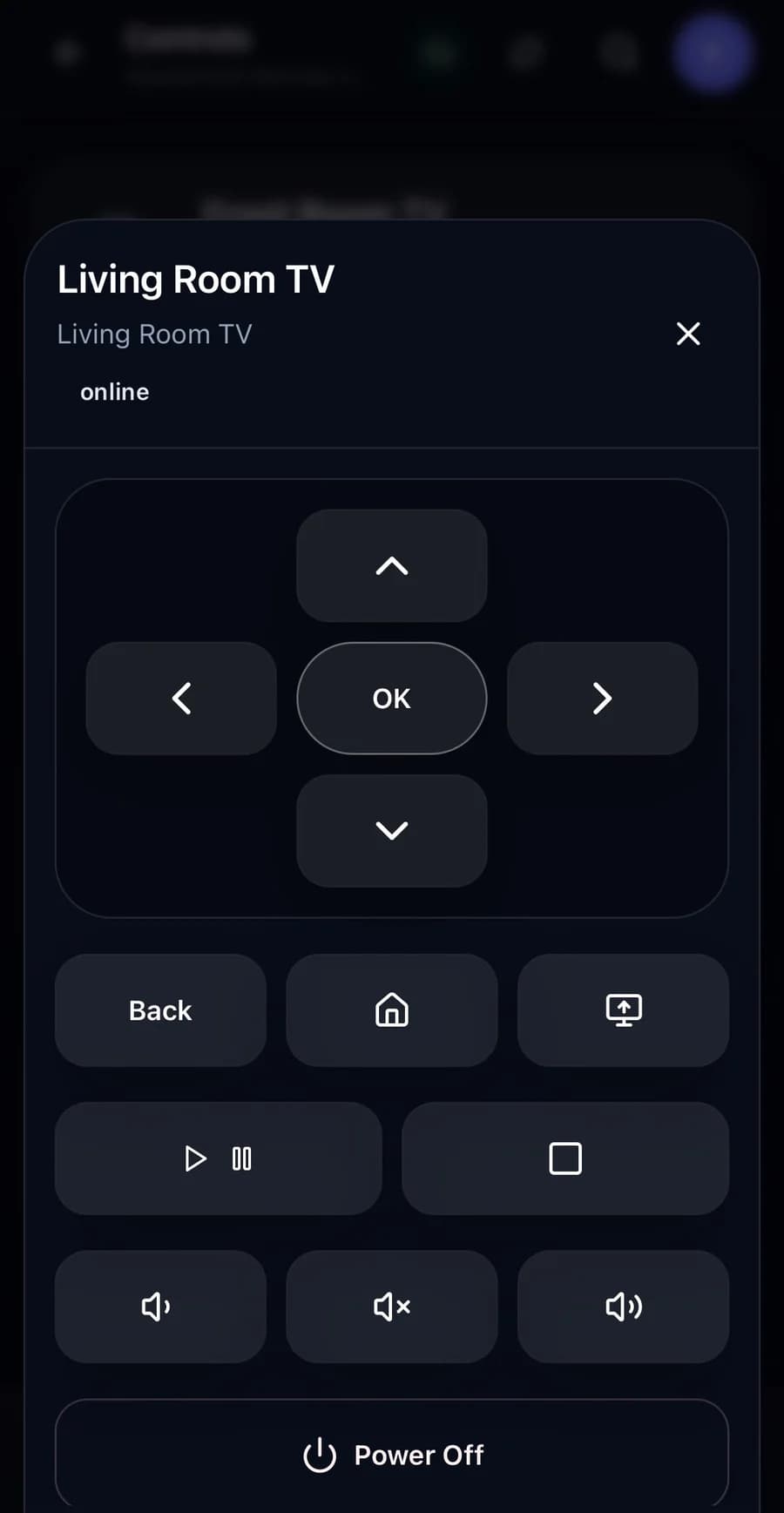Nexus TV remote interface